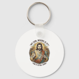 Llavero Jesús Jarra De Cerveza Vacía Rota Cantinero Bebien