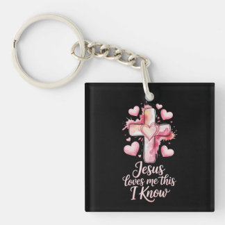Llavero Jesus Loves Me Valentine Keychain