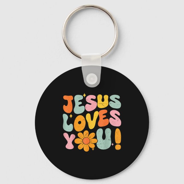 Llavero Jesus Loves You Christian Teen Girl God Sister Goo (Anverso)