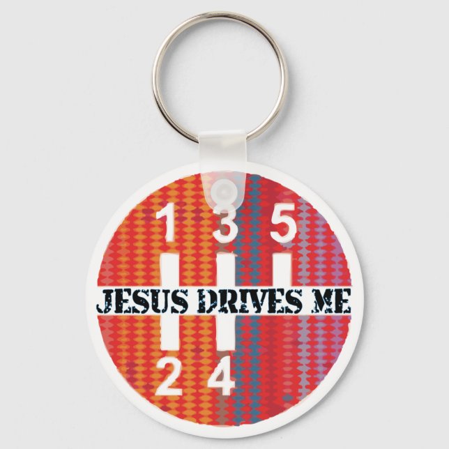 Llavero Jesús me impulsa al teclado cristiano (Anverso)