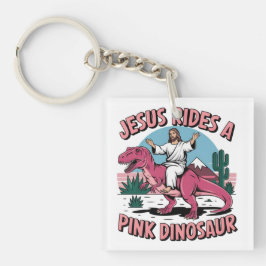 Llavero Jesús Memes Graciosos, Jesús Monta Dinosaurios Ros