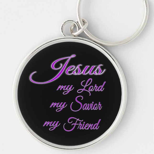 Llavero Jesús, mi Señor, mi Salvador, mi Amigo Keychain Bl (Frente)