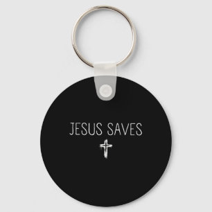 Llavero Jesús minimalista salva hombres mujeres cristianos