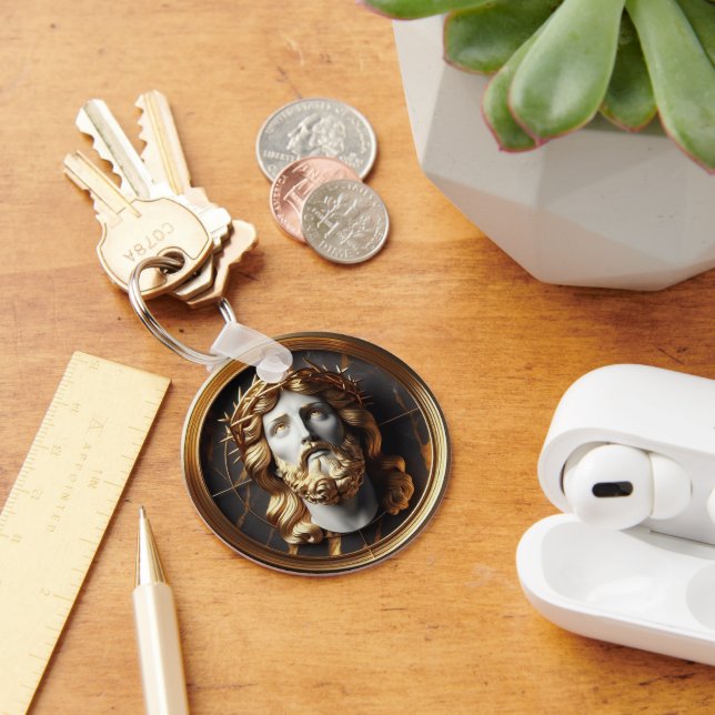 Llavero Jesús miraba en el cielo con Encuentro Divino (Escritorio )