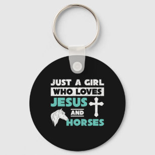 Llavero Jesús Orar Chicas de los caballos Lover Mujeres Ca