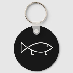Llavero Jesús Pescado con Piernas - Keychain