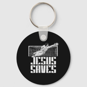 Llavero Jesús salva fútbol futbol Cristiano portero guarda