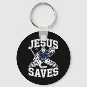 Llavero Jesús Salva – Humor de Hockey Para Jugadores Crist