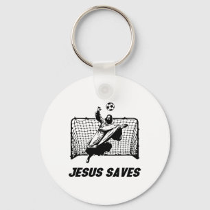 Llavero Jesús salva Jesús salvó gol de fútbol portero