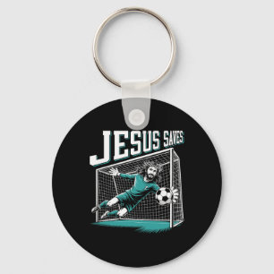 Llavero Jesús salva portero de fútbol arquero 