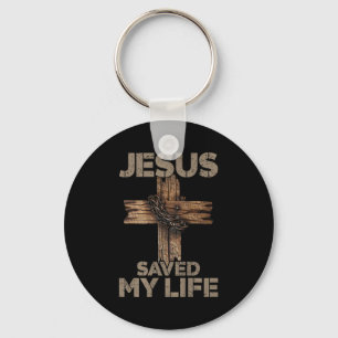 Llavero Jesús Salvó Mi Vida Cruz Cristiana Dios Fe Biblia