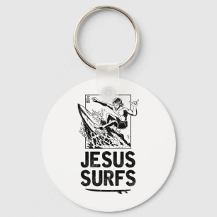 Llavero Jesús se Surf Funny Jesús Surfista Cristiano