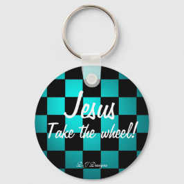 Llavero Jesus Take the Wheel Keychain