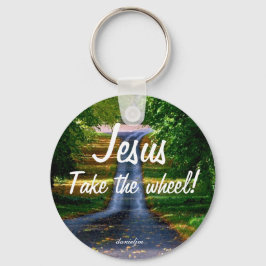 Llavero Jesus Take the Wheel Keychain