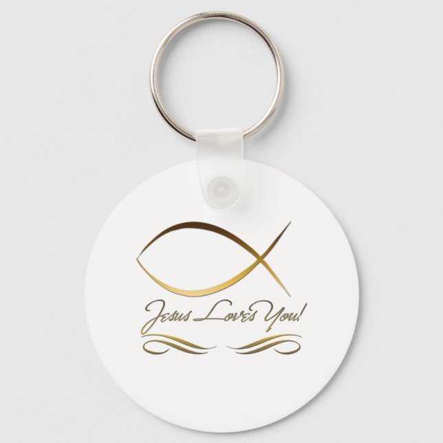Llavero Jesús te ama (Anverso)