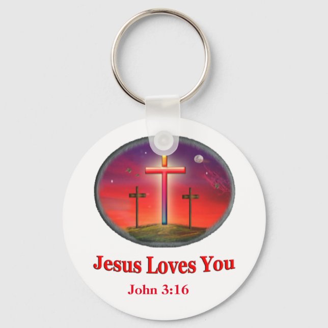 Llavero jesus te ama (Anverso)