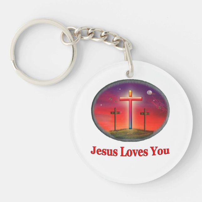 Llavero jesus te ama (Frente)