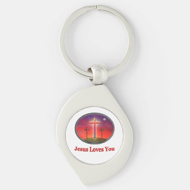 Llavero jesus te ama (Anverso)