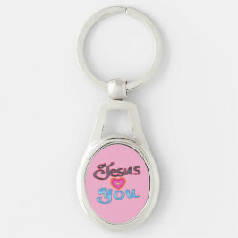 Llavero Jesús te ama para damas cristianas
