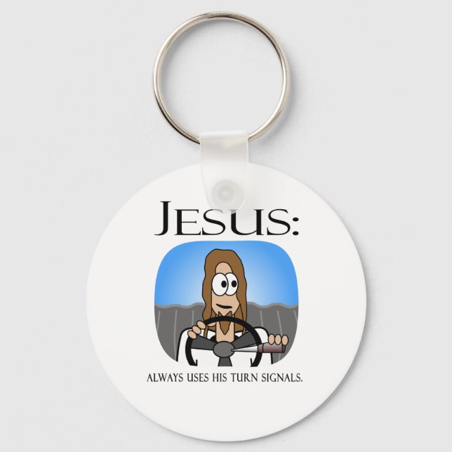 Llavero Jesus Uses His Turn Signals (Anverso)