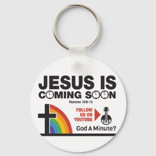 Llavero Jesús Viene Pronto Keychain