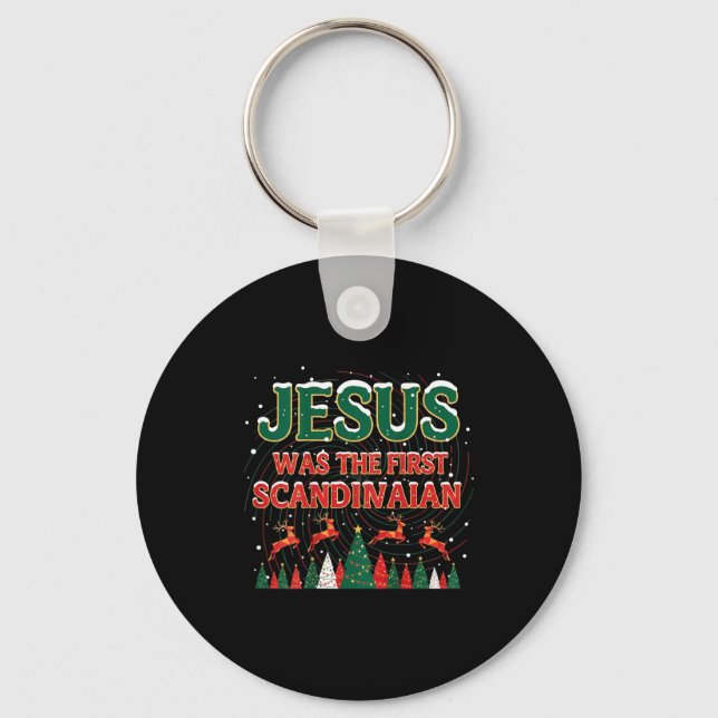 Llavero Jesus Was The First Ecrow Ugly Sweater Style  (Anverso)