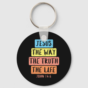 Llavero Jesus Way Truth Life John 146 Easter Religious Wom