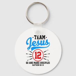 Llavero Jesús y equipo de béisbol Jesús cristiano Mateo 28