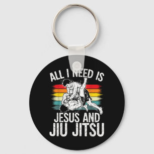 Llavero Jesús y Jiu Jitsu BJJ MMA Deporte