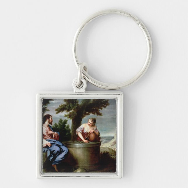 Llavero Jesús y la mujer del samaritano (Frente)