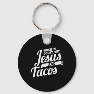 Llavero Jesús Y Tacos Mexicanos Cinco De Mayo