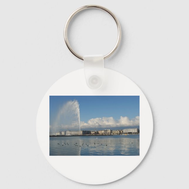 Llavero Jet d'eau, Ginebra (Anverso)