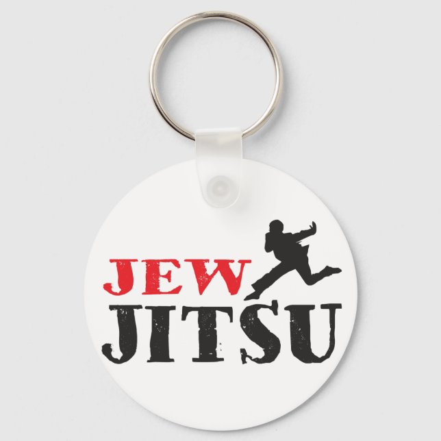Llavero Jew Jitsu - Gracioso humor judío (Anverso)