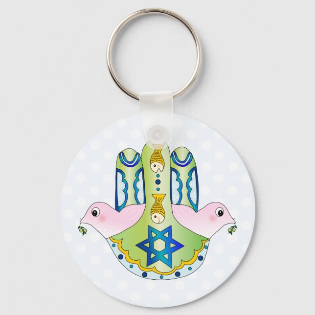 Llavero Jewish Hamsa (Anverso)