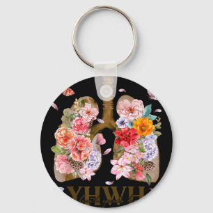 Llavero Jhwh Floral Lungs Camisas Cristianas _ Gráfico de