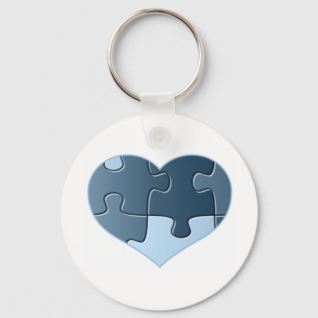 Llavero Jigsaw Heart Keychain (Anverso)