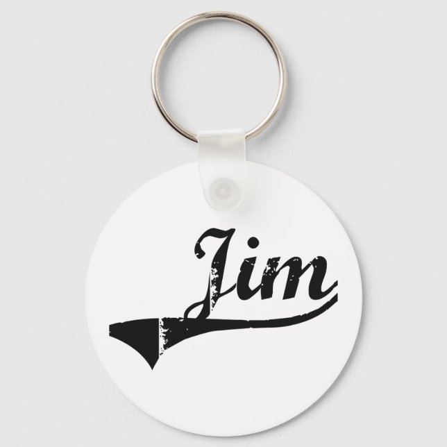 Llavero Jim Classic Style Name (Anverso)
