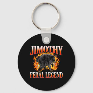 Llavero Jimothy Feral Legend Divertida Mapache Seattle Mem