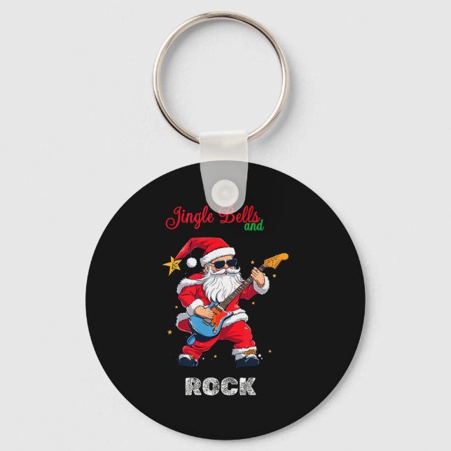 Llavero Jingle Bell And Rock Christmas Santa Rolling Playi (Anverso)