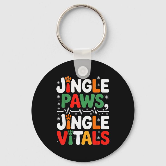 Llavero Jingle Paws Jingle Vitals Funny Vet Nurse Xmas  (Anverso)