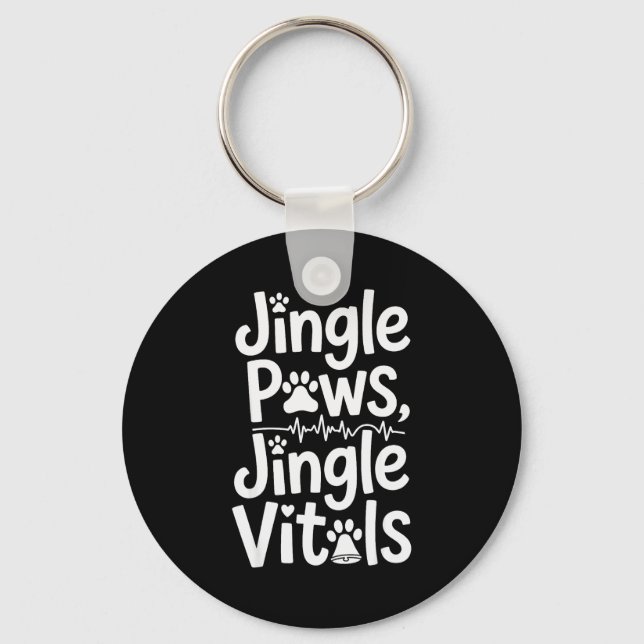 Llavero Jingle Paws Jingle Vitals Funny Vet Nurse Xmas  (Anverso)