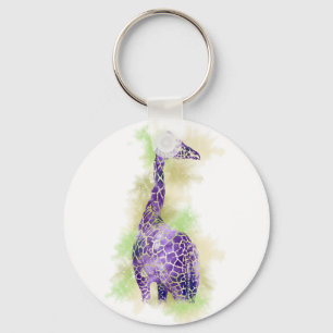 Llavero Jirafa 1 de la acuarela