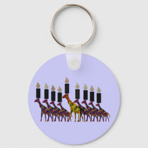 Llavero Jirafa Hannukah Menorah