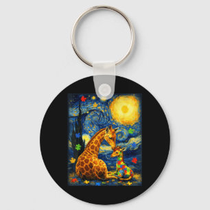 Llavero Jirafa Van Gogh Animales Conciencia del Autismo Co