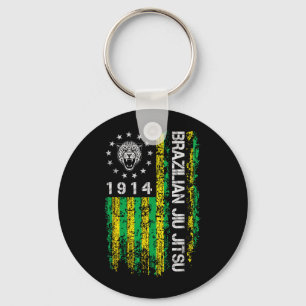 Llavero Jiu Jitsu Brasileño 1914 BJJ Bandera Americana Jag