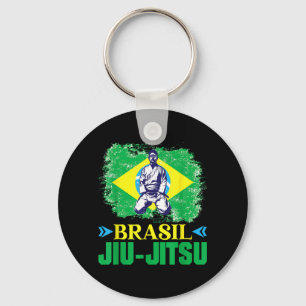 Llavero Jiu-Jitsu Brasileño Bandera Brasileña Artes Marcia