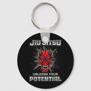 Llavero Jiu Jitsu Brasileño MMA y Grappling BJJ Red Oni