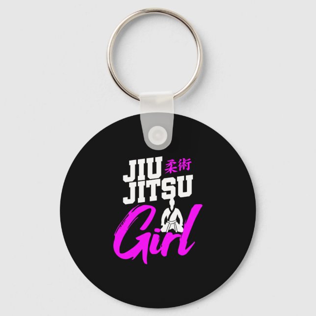 Llavero Jiu Jitsu Girl Brazilian Martial Arts Women Gift (Anverso)