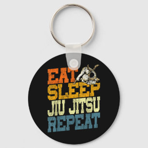 Llavero Jiu Jitsu Vintage Retro Come Dormir Jiu Jitsu Repe