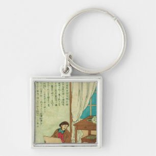 Llavero JJ Audubon en un viaje a los disovers de Japón un